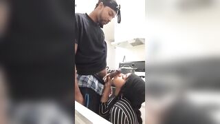 Beauty african head big black cock
