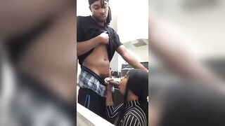 Beauty african head big black cock
