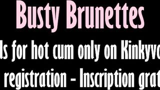 Big Boobed Dark Haired 26 - Insane fucks turns inside Three-Way!