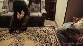 Your lover is busy now. Wait cuckold