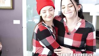 Teen Serena Hill brings her best friend Violet Spice to meet her kinky step family