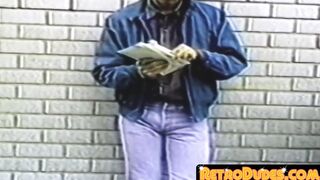 RetroDudes.com - Vintage gay boy gets ass banged and facialized by lover