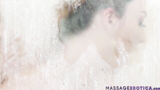 Megan Winters gets a sexy facial after a hot massage