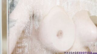 Megan Winters gets a sexy facial after a hot massage