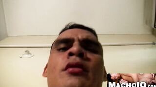 MachoIO.com - Latino brute Ulises gives his big dick a good jerk off