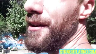 Aroused latinos Nacho and Rodrigo El Santo drain their cocks of juicy cum