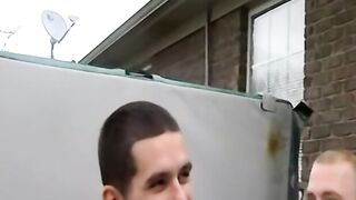 Young homos having hot and steamy bareback threesome