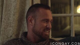 Strong daddy with tatts raw rammed by younger hunk
