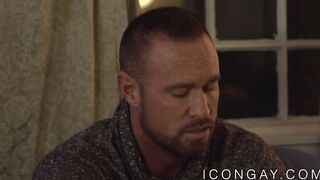 Strong daddy with tatts raw rammed by younger hunk