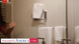 The Goddess Reagan Foxx fucks her fan and makes his fantasies