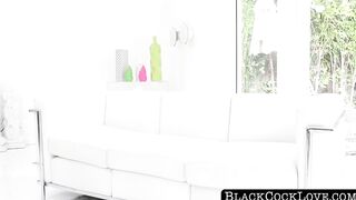 BlackCockLove.com - Horny brunette Kacey Quinn riding his hard monster cock rough