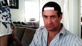 Neighbor's Big Cock Blowjob and Facial
