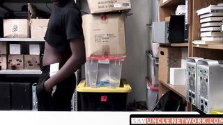 SayUncleNetwork.com - Thieving ebony twink punished with intense raw pounding and fac