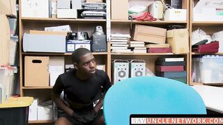 SayUncleNetwork.com - Thieving ebony twink punished with intense raw pounding and fac