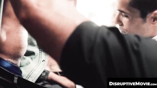 DisruptiveMovie.com - Farm hunks stretch BBC Dillon Diaz's virgin hole in a rough gro