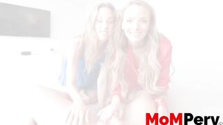 Insane threeway pussy scissoring and cock riding with gorgeous Millie Morgan and hot