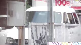 NipponSexTV.com - Kinky Asian babe runs off after pissing on hidden voyeur cam