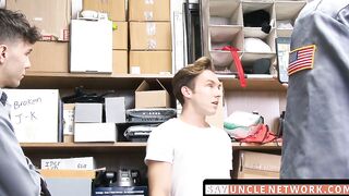 SayUncleNetwork.com - Twink suspect hammered bare in hard interracial threesome with