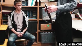 BoyPunish.com - Twink security officer's raw, hard fuck with an inked suspect's tight