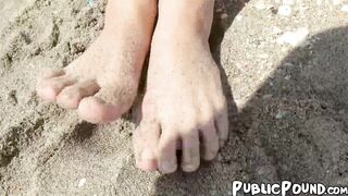 Nubile babe Aidra Fox dicked hard after public blowjob