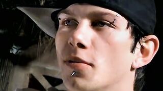 Smoke buddies Ian Madrox and Evan Heinze jerked their gigantic cock while smoking