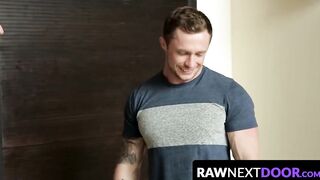 RawNextDoor.com - Markie More plunges his cock deep into Jake Davis's hungry hole