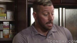 Handsome studs have a cock sucking session before anal