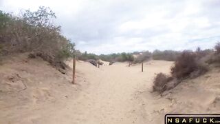 Lilys Adventure BIG SHOCK in the Middle of the Dunes