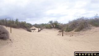 Lilys Adventure BIG SHOCK in the Middle of the Dunes