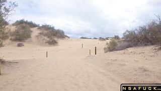 Lilys Adventure BIG SHOCK in the Middle of the Dunes