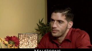 MaleIcons.com - Sexy Ty sucks and licks muscled Davey's uncut and big penis with exci