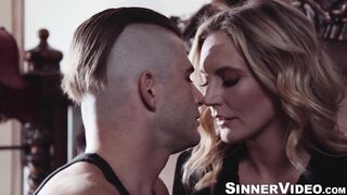 Passionate and deep pounding by blonde Mona Wales and hot Nathan Bronson