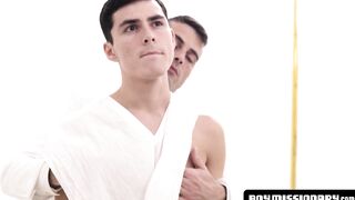 BoyMissionary.com - Elder's divine, raw drilling of a twink's sacred hole, leading to