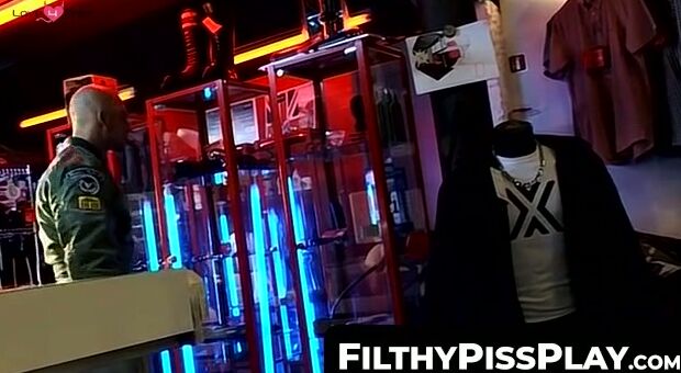 FilthyPissPlay.com - Gay deviants tie up friend for spanking and rough BDSM play