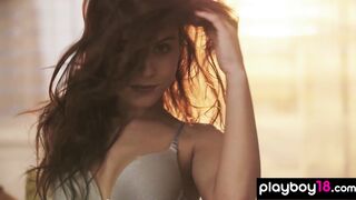 Czech babe lost her lingerie in no time