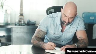 DisruptiveMovie.com - Stepdad Drew Sebastian mounts stepson Tristan Hunter's thick th