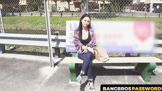 BangbrosPassword.com - Beautiful brunette with fine tits and ass gets a rough hard fu