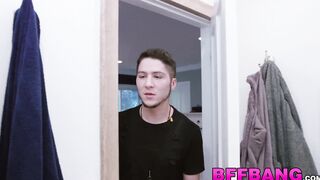 Teen BFFs pussy licking sixtynine before doggystyle drilling