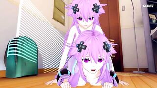 Hyperdimension Neptunia Нептун против Нептуны 3 серия