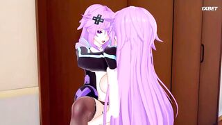 Hyperdimension Neptunia Нептун против Нептуны 3 серия