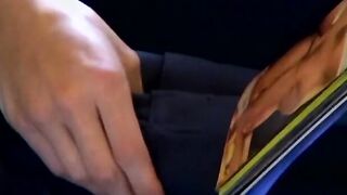 Hot Ian Madrox was caught smoking and jacking off in the bathroom