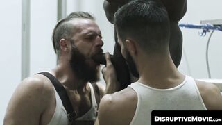 DisruptiveMovie.com - BBC Deep Dicc joins construction studs Brian Bonds and Casey Ev