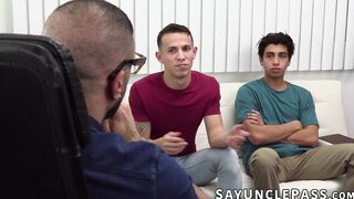 Marco Napoli gives Gabe Bradshaw and Des Irez tight ass a nice fuck