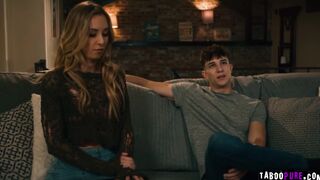 Parker fucks Millie Morgans tight teen pussy