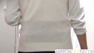 NipponSexTV.com - Asian amateur with big tits satisfies voyeur fetish on cam