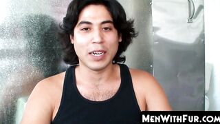 MenWithFur.com - Hairy ass eater jerks his rock solid dick solo