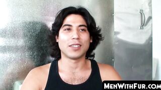 MenWithFur.com - Hairy ass eater jerks his rock solid dick solo