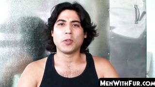 MenWithFur.com - Hairy ass eater jerks his rock solid dick solo