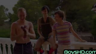 BoysHD.com - Pool day turns into twinks fucking doggy style from behind passionately