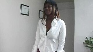Ebony teen schoolgirl dicked by pervy mature principal